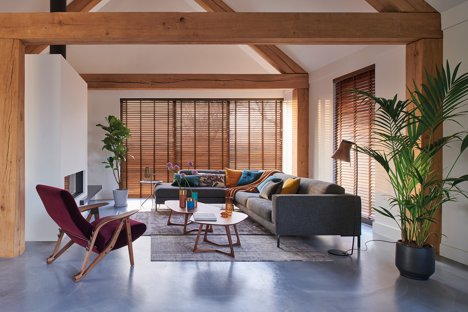 Houten jaloezie luxaflex parre