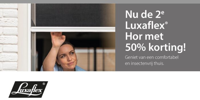 korting op elke 2e hor van luxaclx